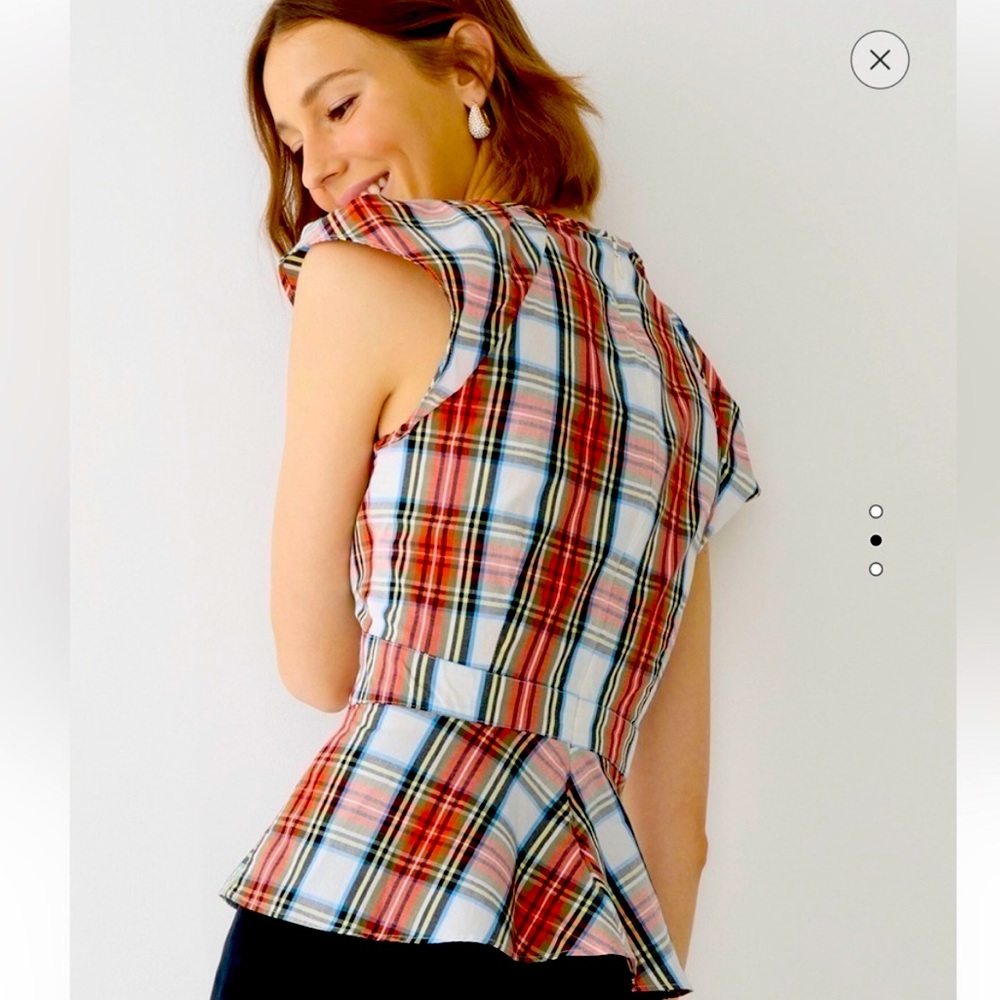 Women’s Holiday Tartan Plaid Top